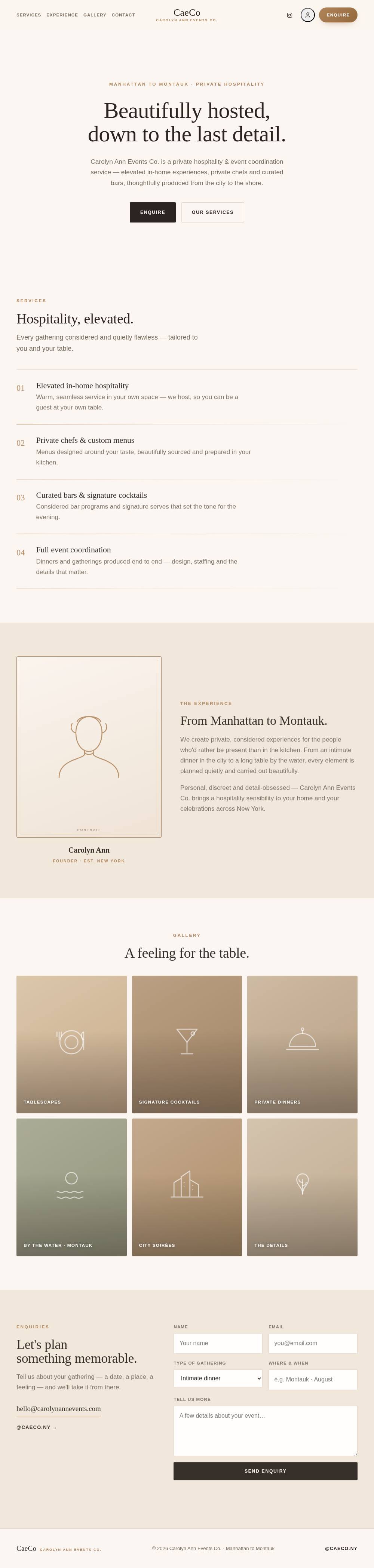 Carolyn Ann Events — a site by thewebsuite